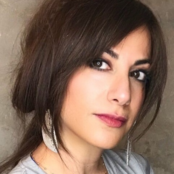 Matana organic formed silver Pyrite Druzy earrings - Picture 2 of 6